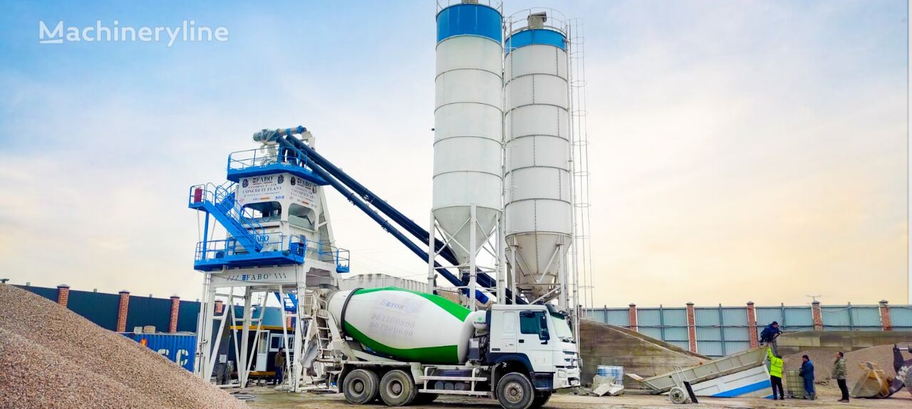 jauns FABO SKIP SYSTEM CONCRETE BATCHING PLANT | 120m3/h Capacity  betona rūpnīca