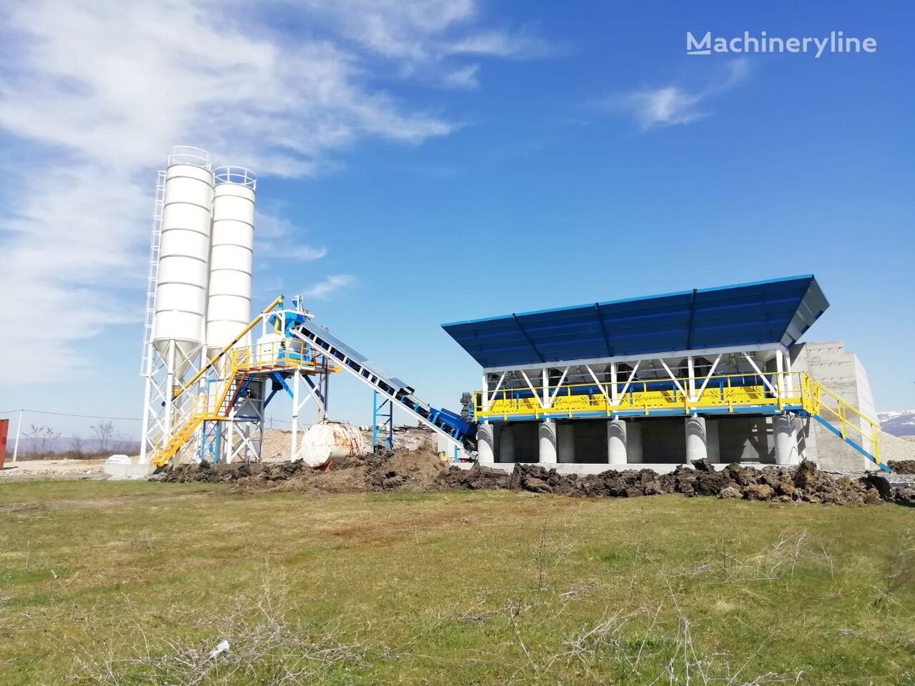 jauns Promax Compact Concrete Batching Plant C60-SNG-LINE (60m3/h) betona rūpnīca