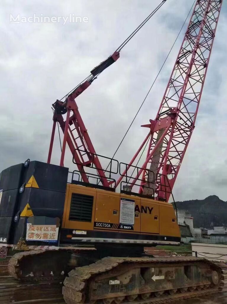 Sany 75-ton crawler crane kāpurķēžu celtnis