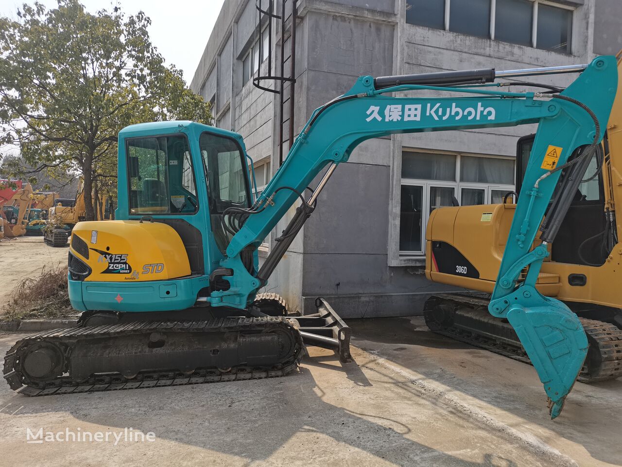 Kubota KX155 Tracked Excavator Used Construction Machienry kāpurķēžu ekskavators