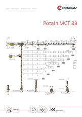 Potain MCT 88 torņa celtnis