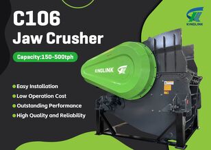 jauns Kinglink NEW C106 Hydraulic Jaw Crusher for Hard stone žokļu drupinātājs
