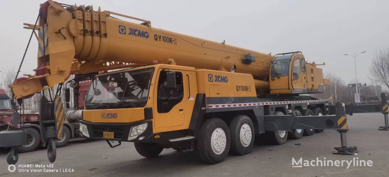 автокран XCMG XCMG QY100K 100 ton used hydraulic mounted mobile truck crane on
